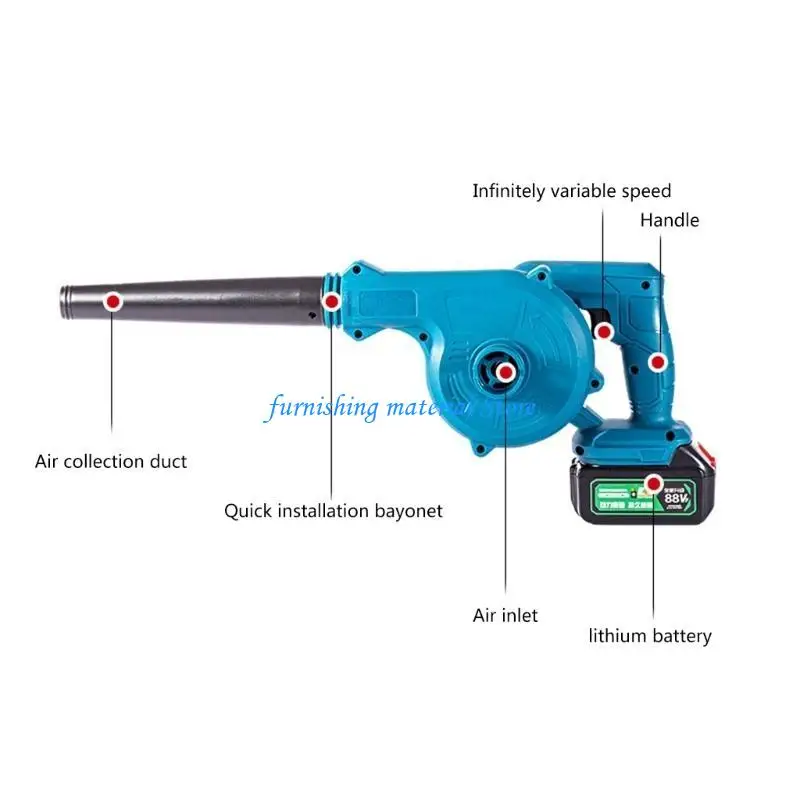 Y5GD コードレスリーフブロワー & 真空ガーデンコードレスブロワー 5000mah バッテリー付き