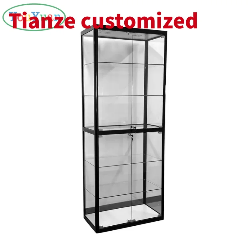 

(customized)Cheap Aluminum Cellphone Display Showcase Cell Phone Shop Counter Glass Cabinet Retail Store