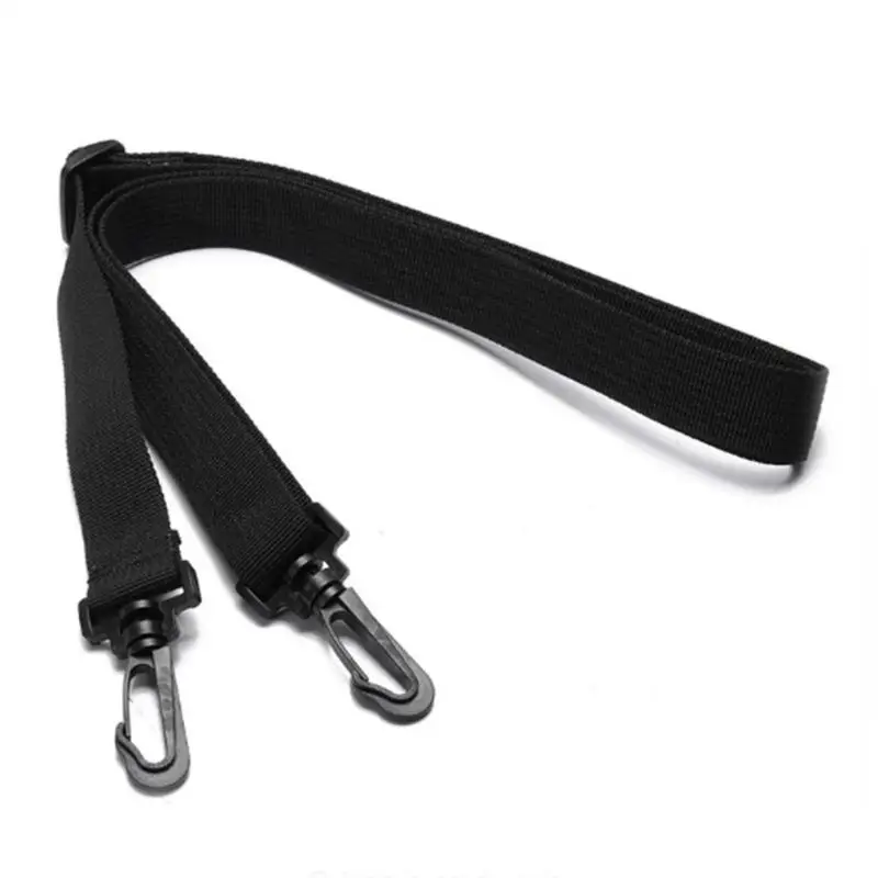 Adjustable Black Nylon Shoulder Strap with 360° Swivel Hooks for Laptop Bags Luggage Work Briefcases