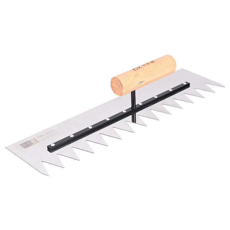 Toothed Tile Plastering Knife, Trowel serrilhada, Putty Knife, Trowel com dente, Wallpaper Paint Filler Raspador