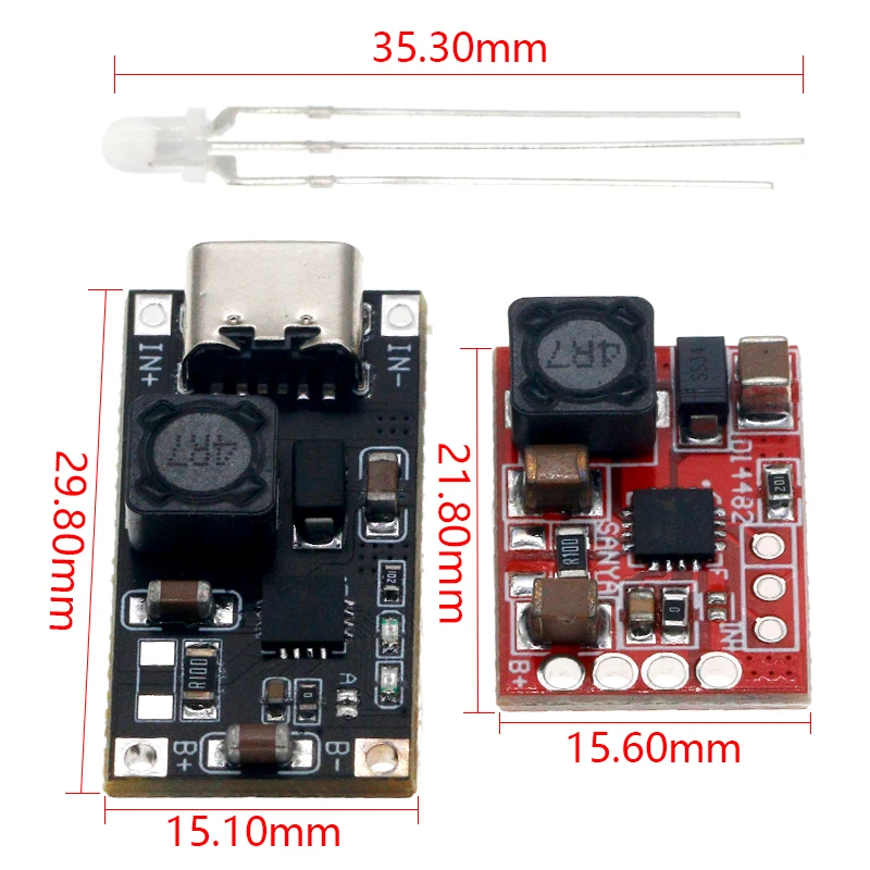 Modulo caricabatterie per scheda di ricarica della batteria al litio TP5000 4.2V/3.6V 1A