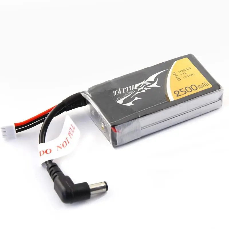 Tattu Lipo LiPo 2s 2500mAh Lipo 7.4V FPV Goggle Battery for Fatshark Goggle HDO RC Tool Accessories FPV Drone Battery