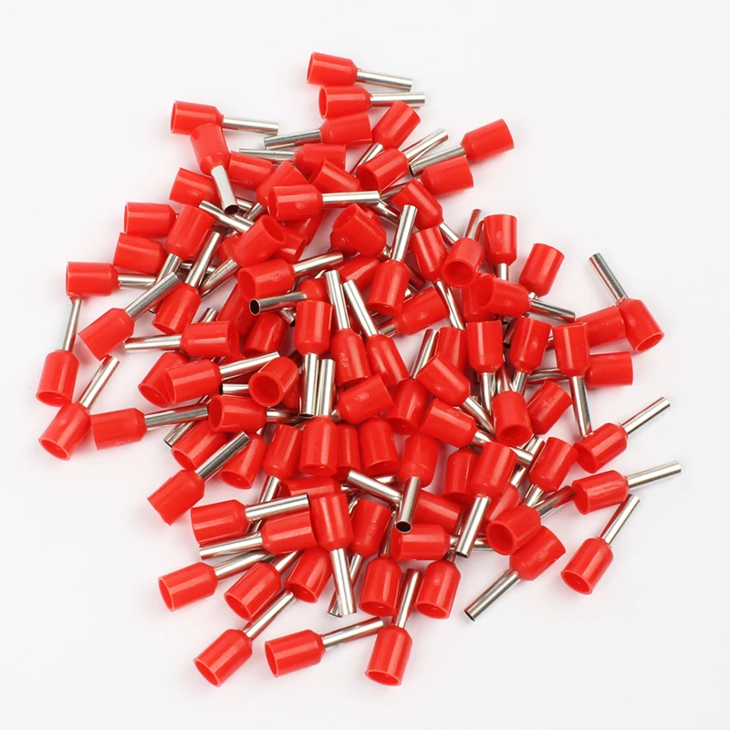 DIANQI E1508 terminali isolanti per tubi 1.5 mm2 100 pz/pacco connettore per cavi connettore terminale a crimpare isolante E-
