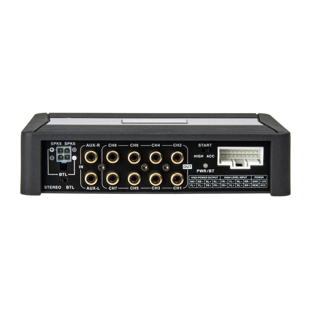 2025 New 31 Band EQ Class AB Crossovers Car Audio System 12V 60W AKM 8CH DSP Amplifier