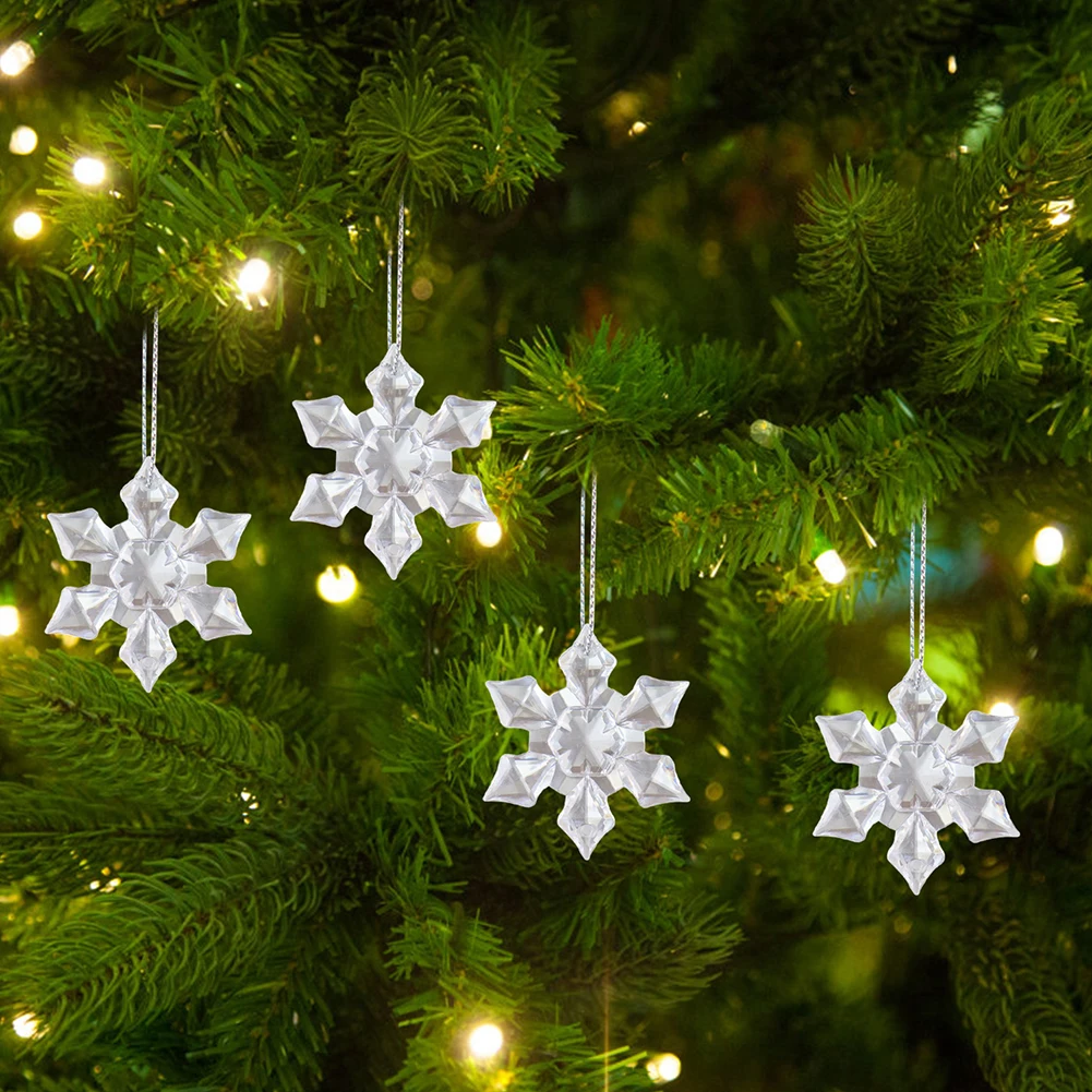 クリスタルクリスマスツリーペンダント、パーソナライズされた装飾、お祝いパーティー用品、10-50個