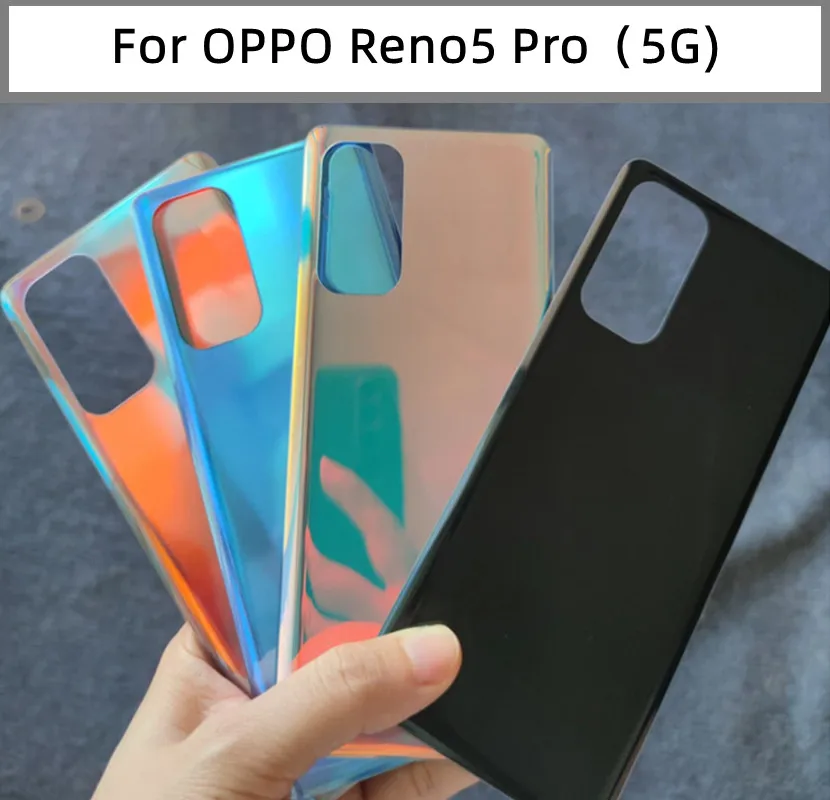 6.43 inch For OPPO Reno5 Pro Back Battery Cover Rear Housing Door Glass Case For Oppo Reno 5 5GBattery Cover