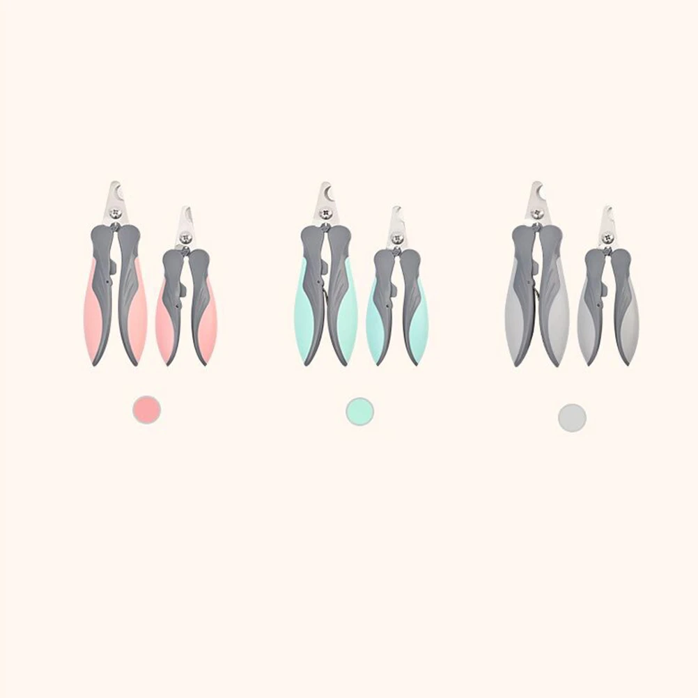 

1Pcs Professional Pet Nail Clippers Stainless Steel Trimmer for Cats Small Dogs Animals Pink Non-Slip Handle Safe Easy to Use