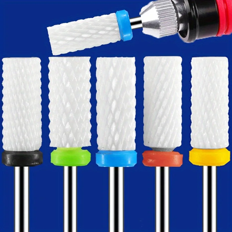 Kit-1/2/4PCS Ceramic Nail Drill Bit Milling Cutter, Electric Manicure Bit Files Pedicure Machine Polish Accessories