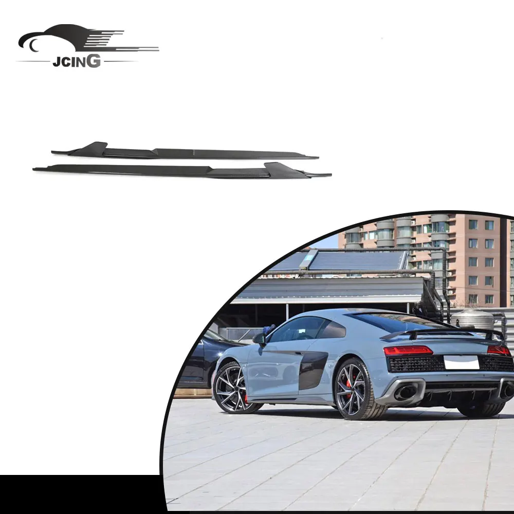 Trockene Kohlefaser-Seitens chürze Winglets für Audi R8 V10