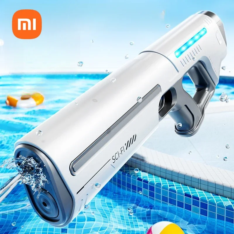 

Электрический водяной пистолет xiaomi 2025, автоматический детский водный пистолет, автоматически впитывает большую емкость непрерывного действия для волос