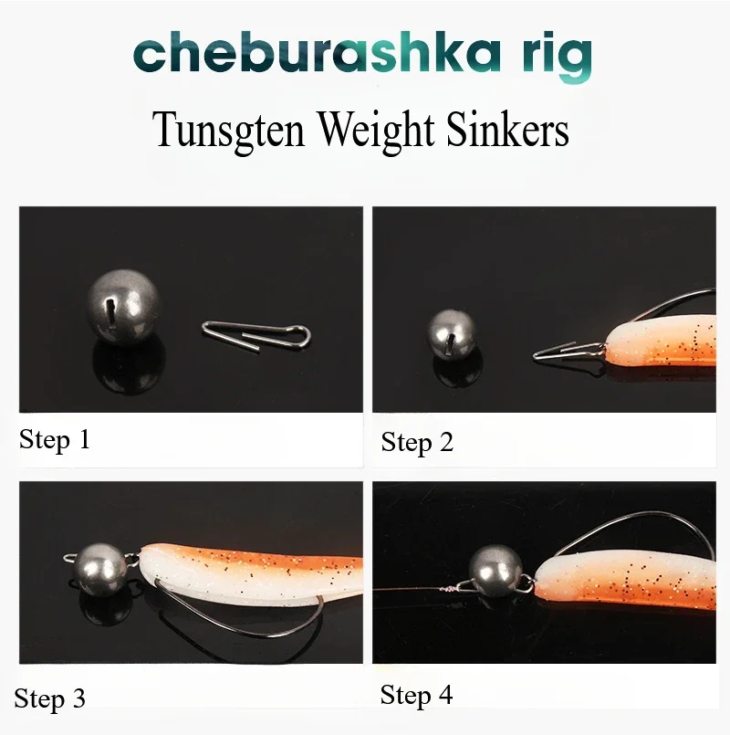Pesas Cheburashka de tungsteno para lubina sólidas sinterizadas lisas - imagen 2