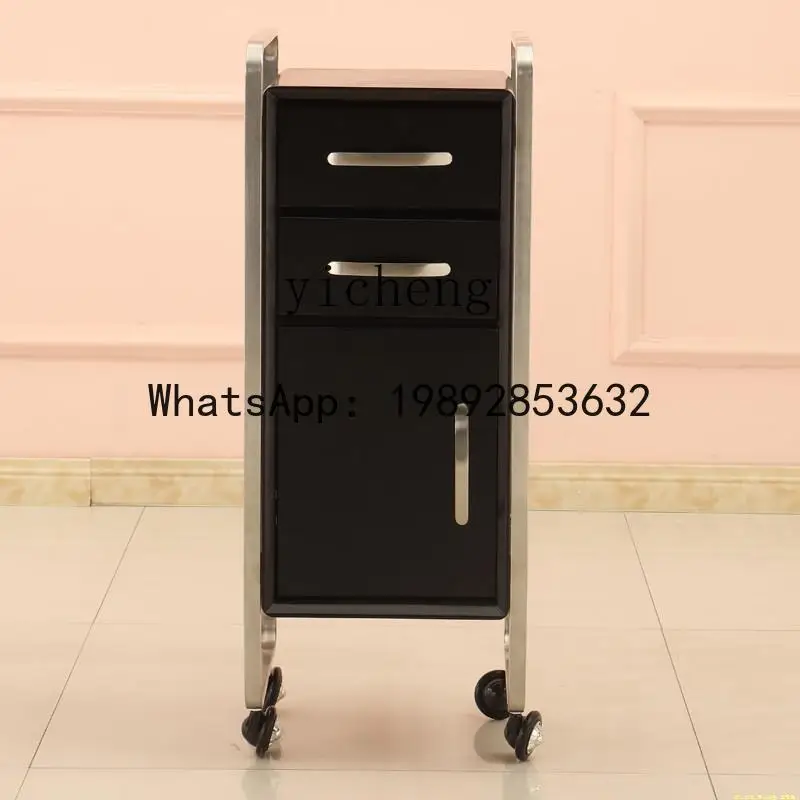 XX retro barber shop tool cart multi-functional barber shop mirror table cart hair salon hair tool cabinet