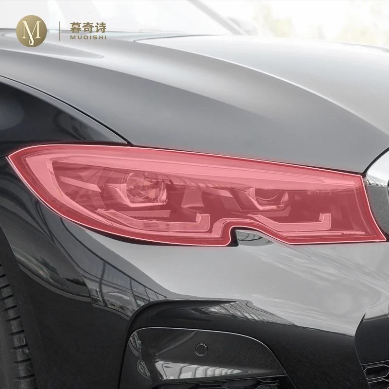 

Для BMW G20 G21 Series3 2019-2022 предварительно вырезанная автомобильная внешняя фара устойчивая к царапинам защитная пленка из ТПУ прозрачная/копченая