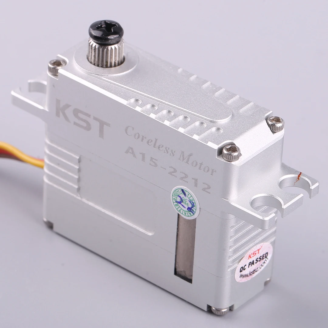 KST A15-2212 얇은 고토크 금속 톱니 서보 고압 25KG 항공기 모형 산업용 기계