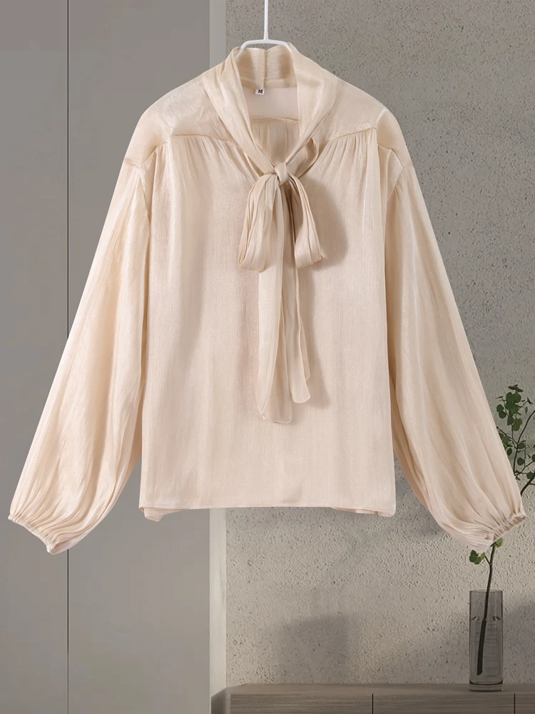 Elegante arco superior saias conjunto para mulheres rendas até o pescoço longo lanterna manga blusas de cintura alta saia plissada 2025 novas roupas das senhoras