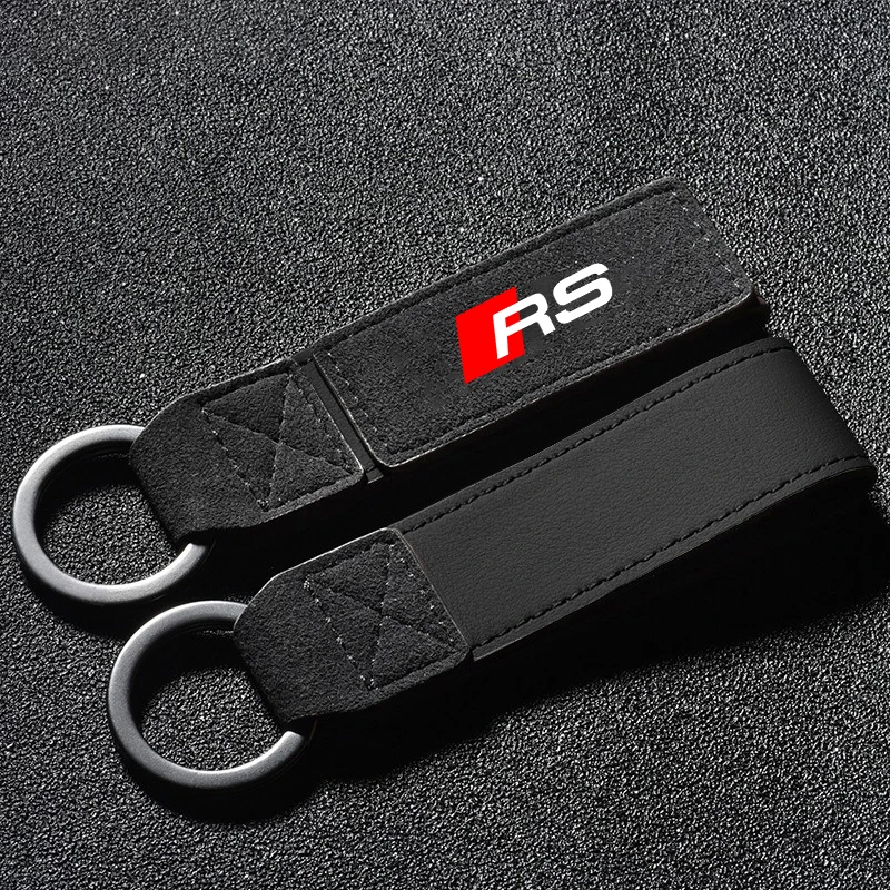 Alloy Car Keyrings Holder Accessories For Audi RS TT Logo RS2 RS3 RS4 RS5 RS6 RS7 RS8 Auto Styling Key Chain Key Rings Pendant