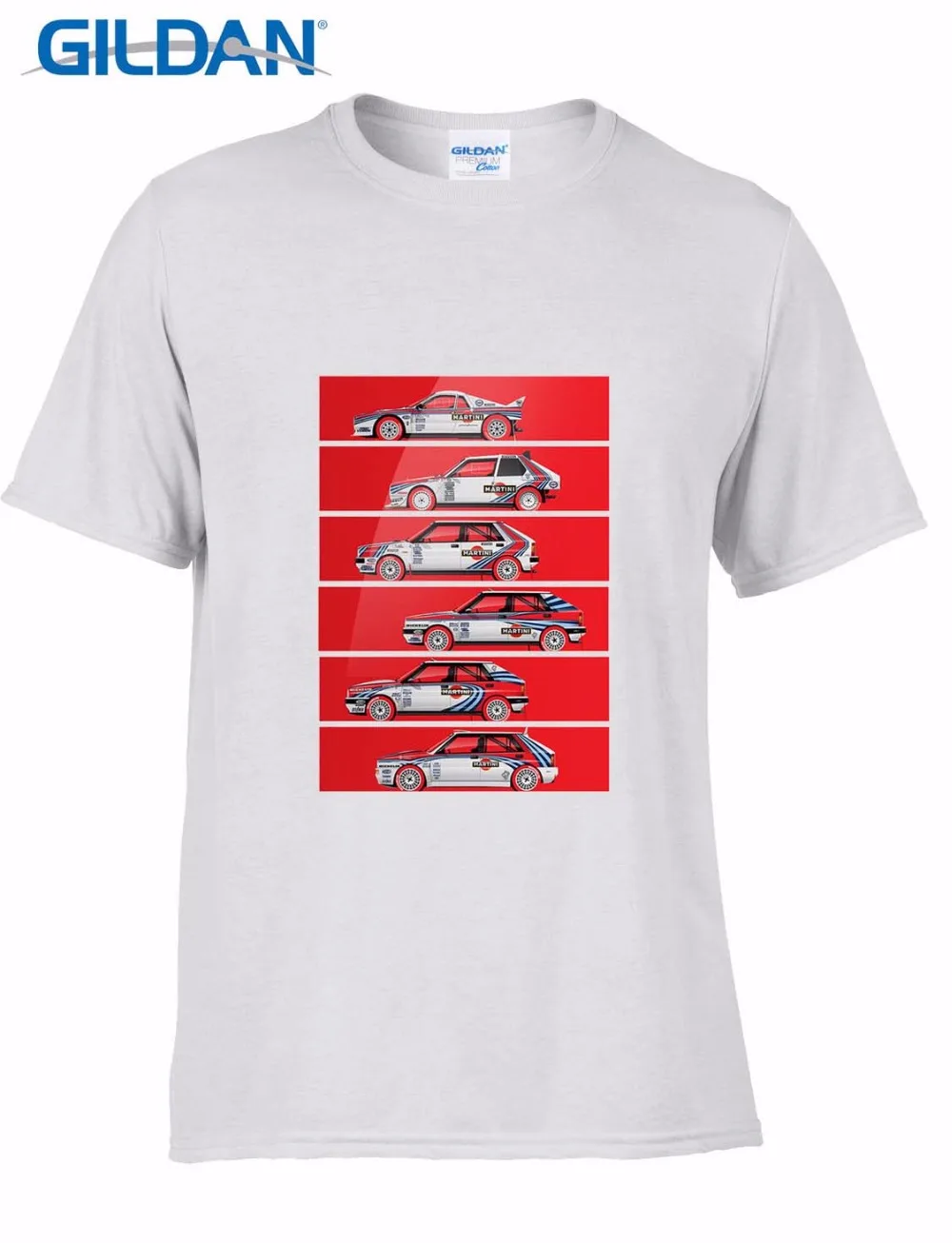 Hot Selling 100 % Cotton Summer The New Fashion For Short Sleeve Martini Rally Cars Fans 3D Printed Tee Shirt Digital Printing