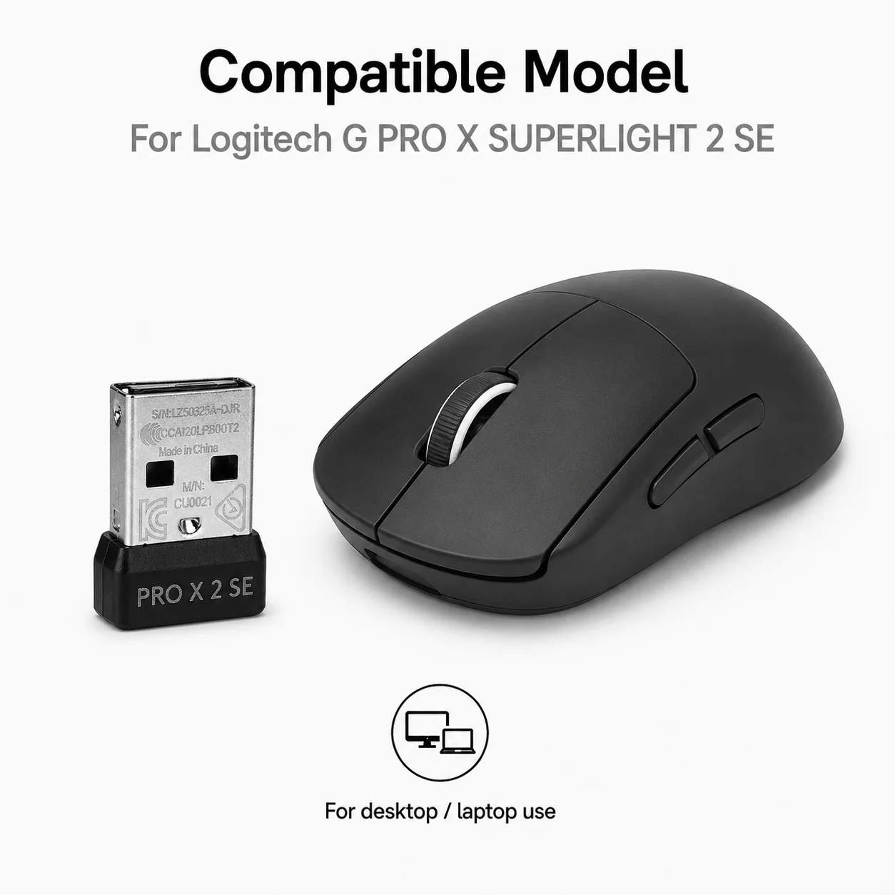 Logitech Mouse G Pro X Superlight - Ricevitore USB per mouse da gaming