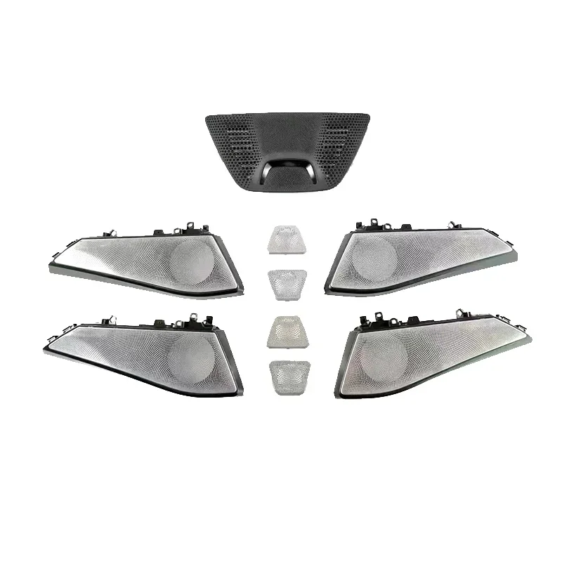 Tim Car Tuning X5/X6/X7/G05/G06/G07/G18 B&W Style Illuminated Plastic Speaker Grilles with Ambient Light Sync LED Speaker Covers view 2
