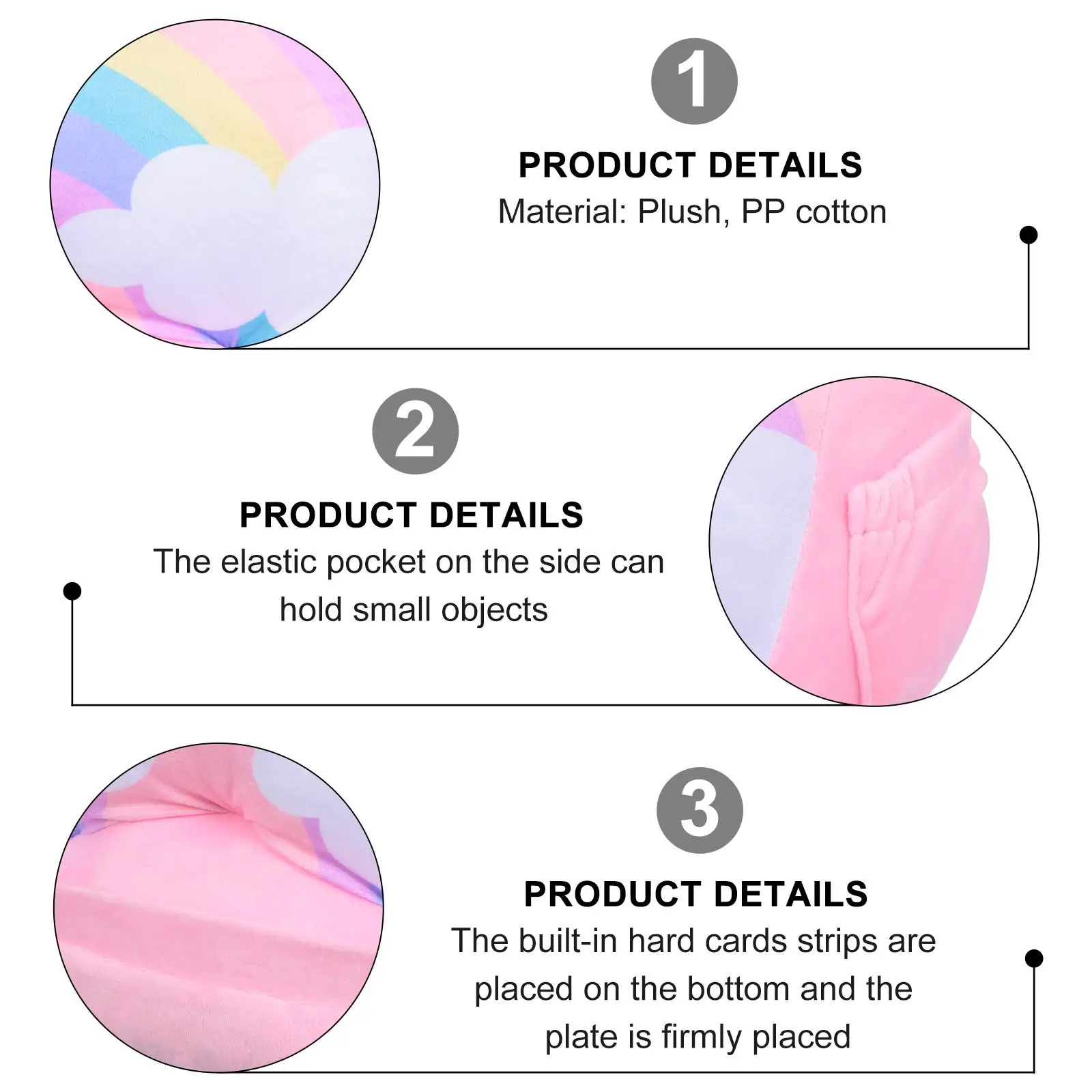 Support d'oreiller pour tablette, support pour ordinateur portable, téléphone portable, dessin animé, double usage