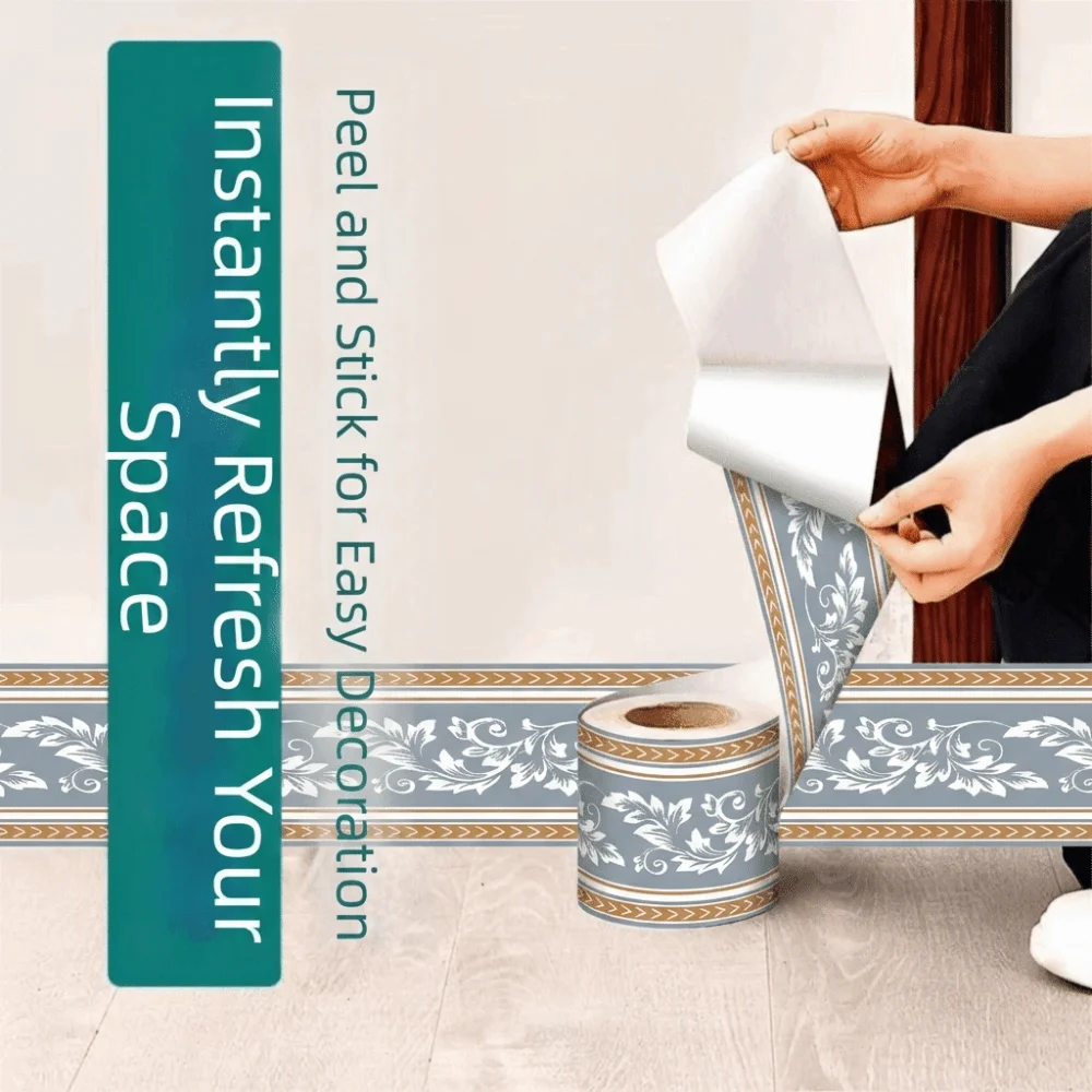 DIY 10 Meter Wall Base Self Adhesive Anti-collision Skirting Line Soft Thickened Corner Line Living Room