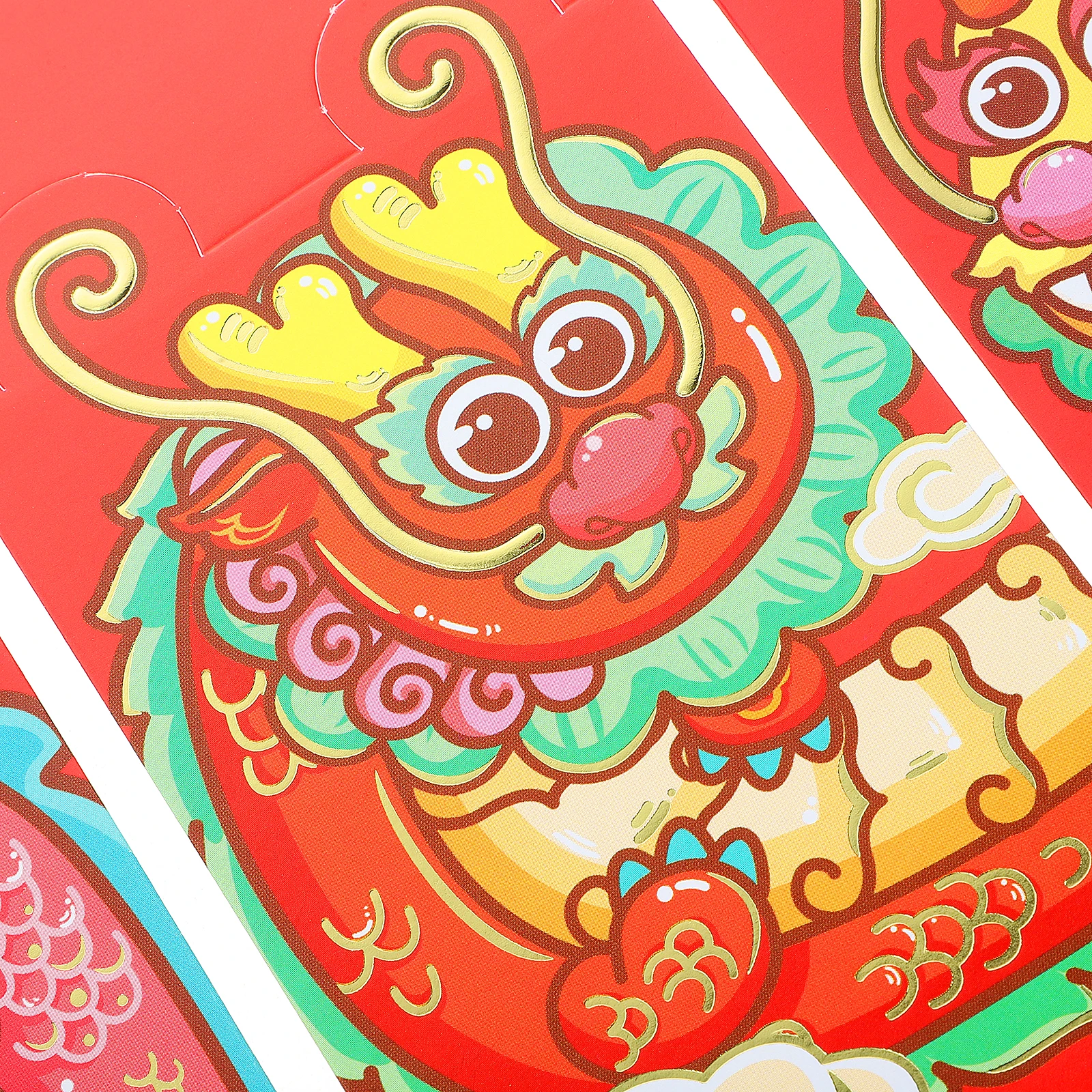 

24pcs Chinese Envelope Spring Festival Luck Money Bag Dragon Pattern Traditional Red Pocket For New Year Gift Jewelry Storage