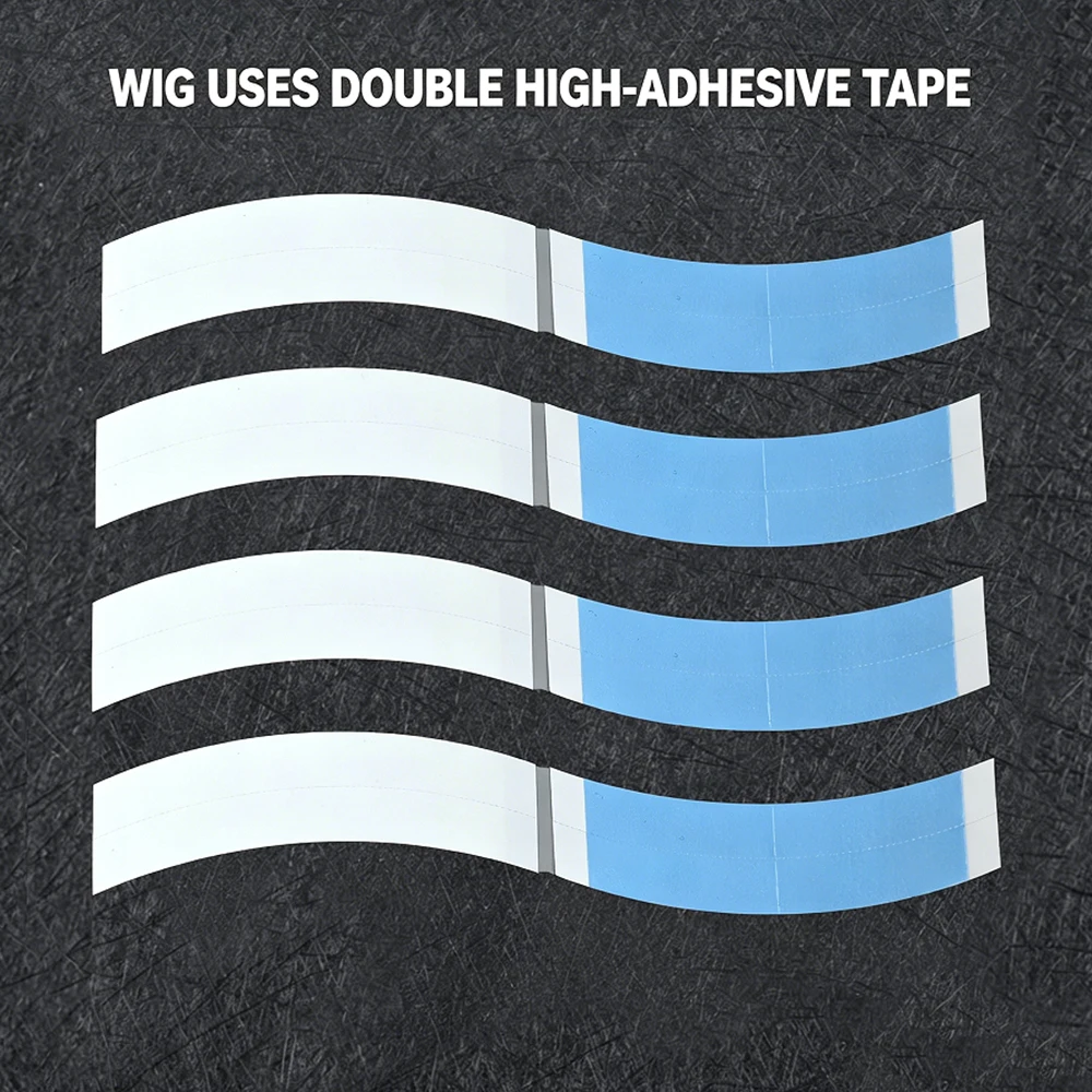 36Pcs Lot Double Adhesive Super Strong Hair Wig Tape Waterproof Extension Strips for Toupee Lace Wigs C-Shape Film