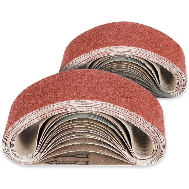 360pcs-ctn 1 x 30 Sanding Belt 60 80 120 150 240 400 Grit Resin Bond Sandpaper Polish Oxide Aluminum Type