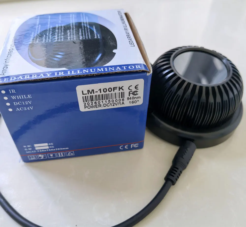 IR IIIuminator 160 degree Wide Angle 940nm Array Invisible IR Supplemental Light Auxiliare Linght Source for Night Vision Camera