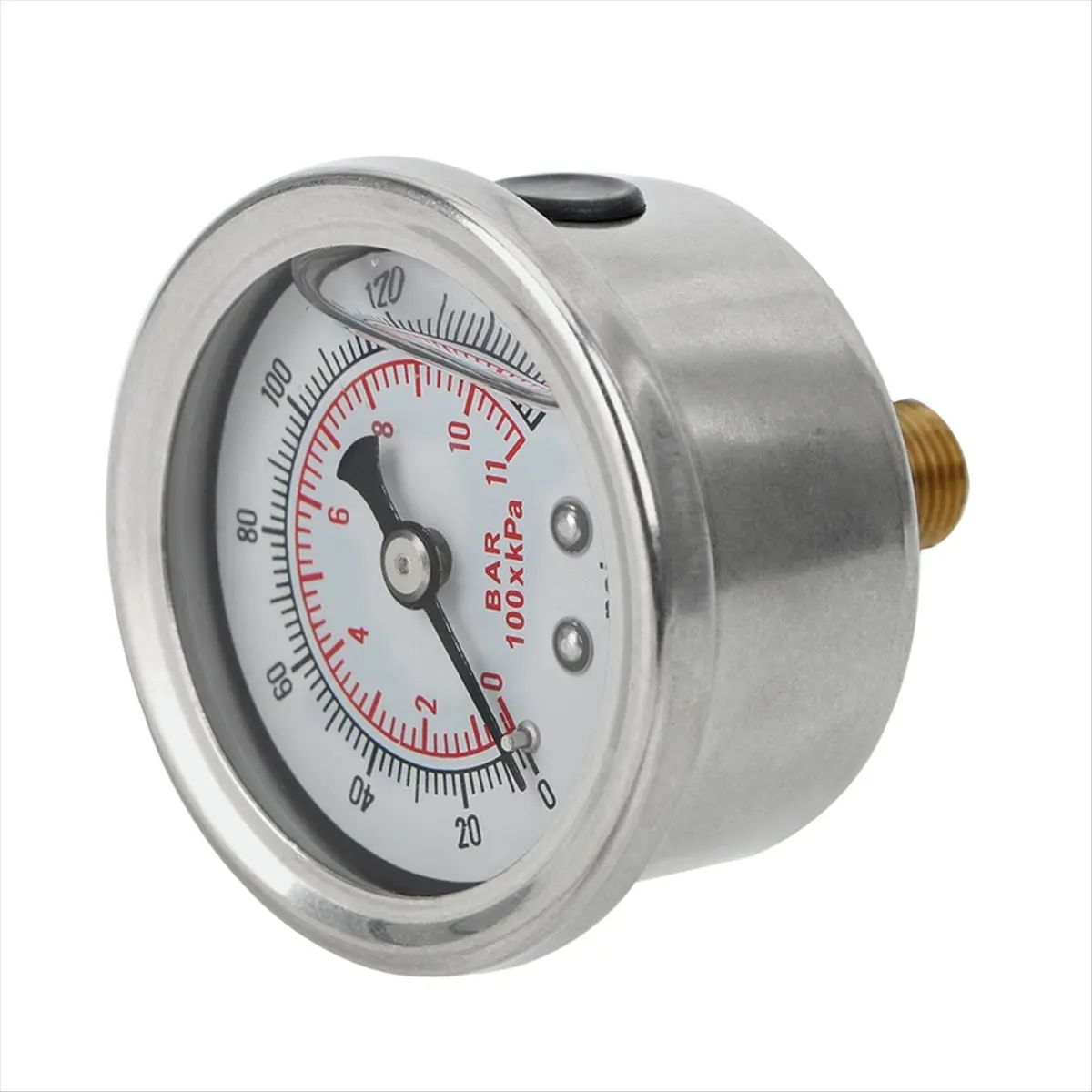 ABPP Oil Pressure Gauge Liquid Tester Monitoring System Liquid 0-160 Psi 1/8 NPT Pressure Gauge Meter