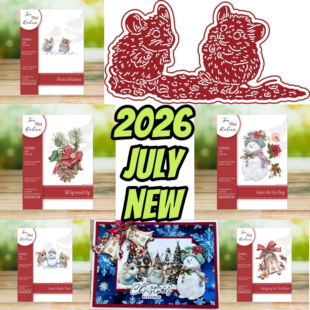 2026 Mai neue Tier- und Blumen-Metall-Stanzformen für DIY Scrapbooking Bastelarbeiten Fotoalbum-Vorlage Handgemachte Dekoration