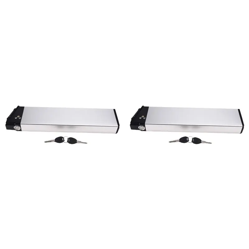 

【BIG SALE】2X 36V 48V Electric Car Bike Lithium Battery Box Folding Bicycle Battery Battery Case Aluminum Alloy Only Shell