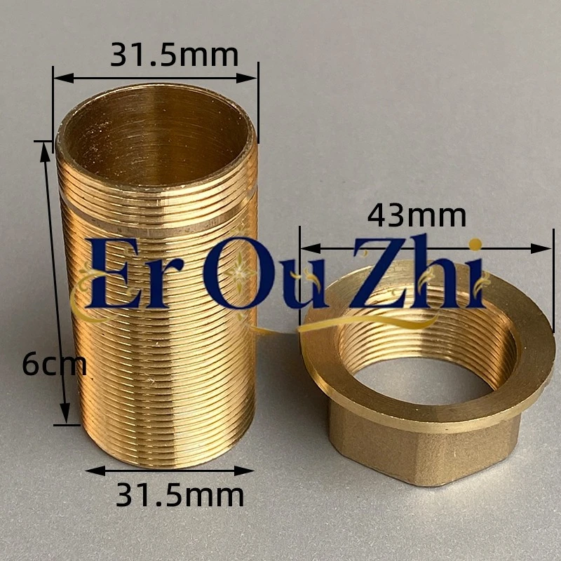 Thickened Copper Hot and Cold Faucet Extended Fixed Foot Vegetable Basin Stainless Steel Basin Threaded Rod High Foot Screw