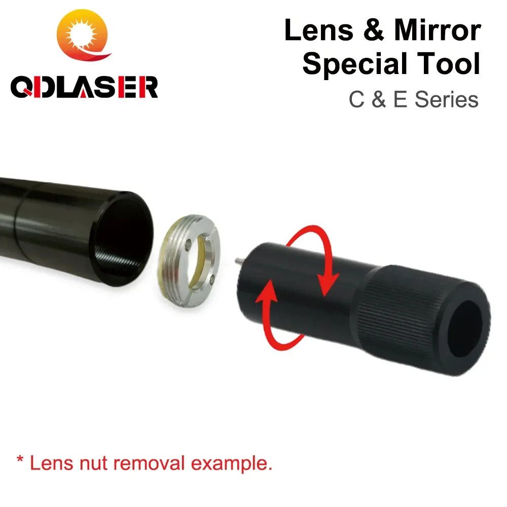 QDLASER porca remoção ferramenta para lentes série C e E, CO2 laser espelho remoção