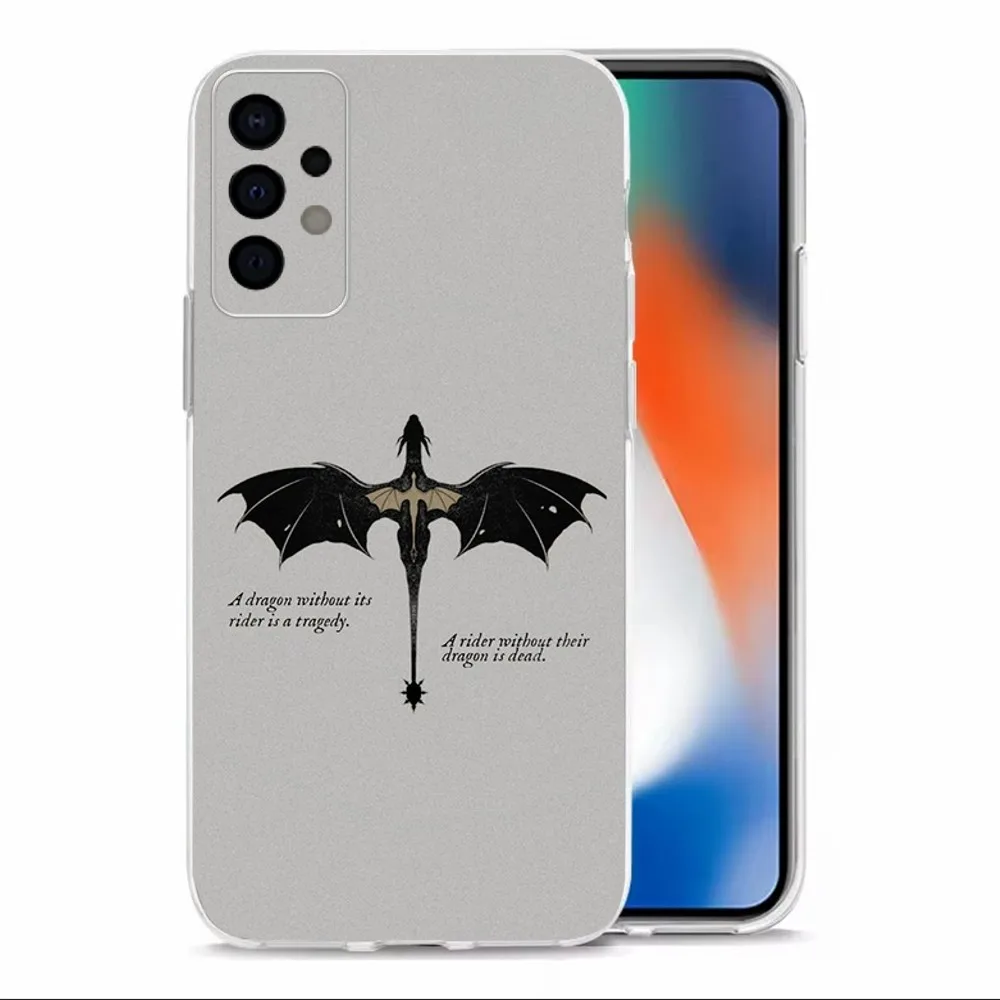 Dragon F-Fourth W-Wing Phone Case For Samsung Galaxy A71,70,52,40,51,31,A50,21S,30S,Note20ultra Transparent Cover