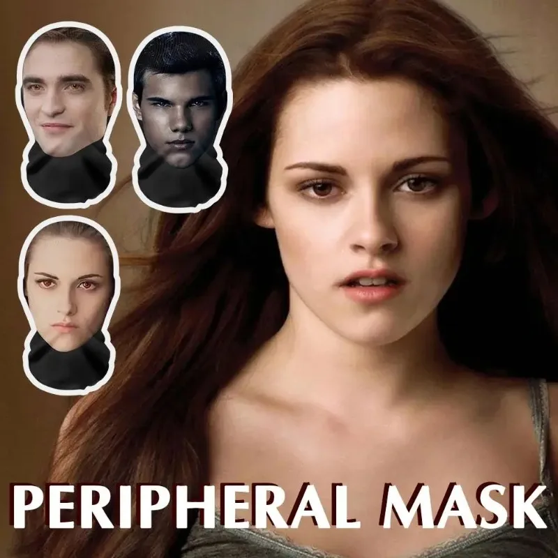 6pcs máscara facial completa impressa em 3D criativa |   Capuz de cosplay respirável de malha elástica |   Para desempenho de festa de homens e mulheres |   Adereços para fantasias