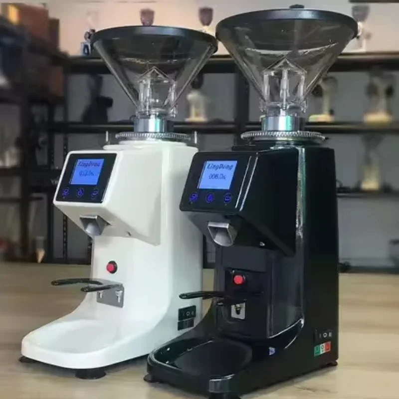 Professional Commercial Household Automatic Coffee Beans Milling Machine Grinder Thickness Adjustable Touch Screen Espresso