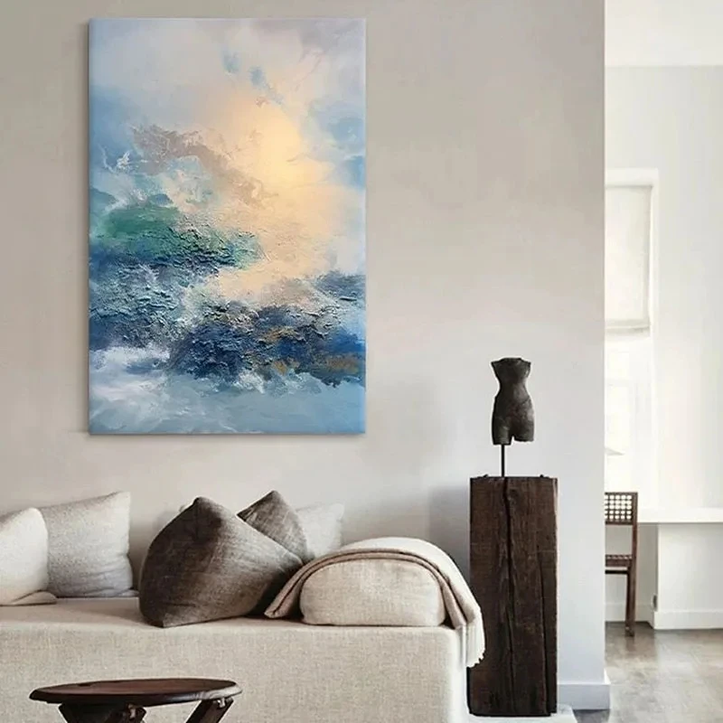 

Modern High-End Finished Products Handmade Oil Painting,Living Room Sofas,Dining Room Background Wall Decorations,Corridor Mural