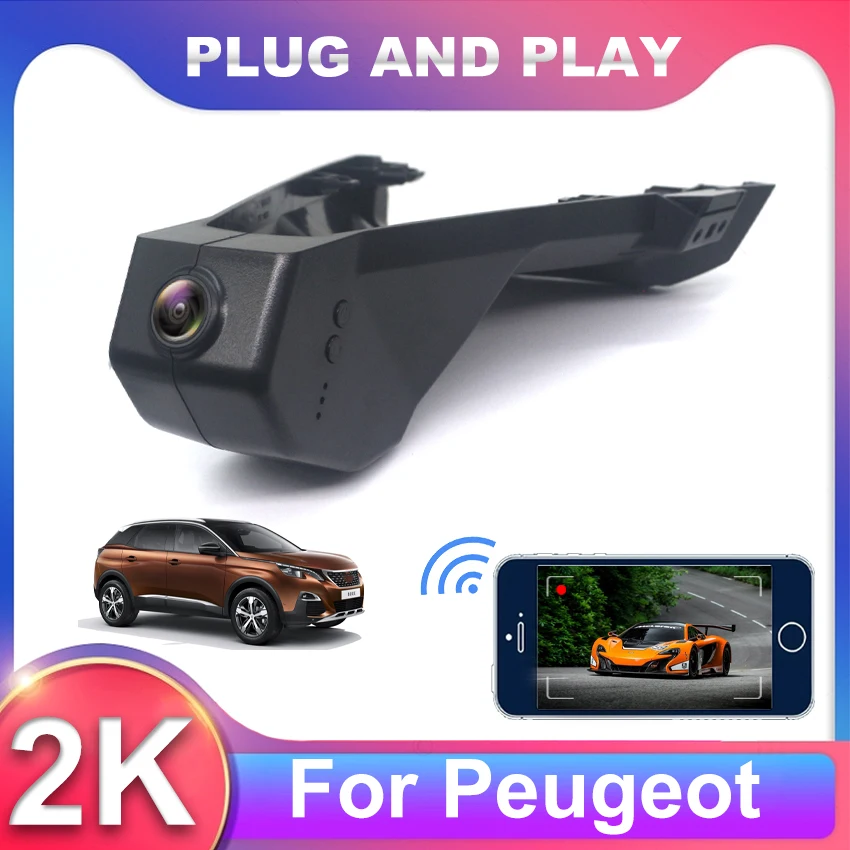 

New! 2K Dash Cam For Peugeot 5008 GT II SUV 3008 4008 2017-2024 Dashcam For DS7 Crossback 2019 For Citroen C5 2019-2021 Car DVR