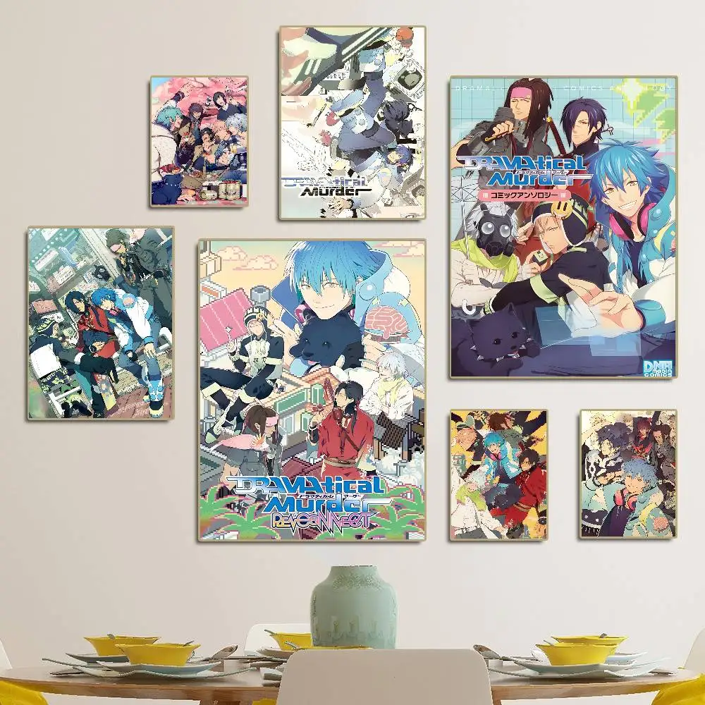 Popular D-DRAMAtical M-Murder BL Game DIY Sticky Poster Waterproof Paper Sticker Coffee House Bar Home Decor