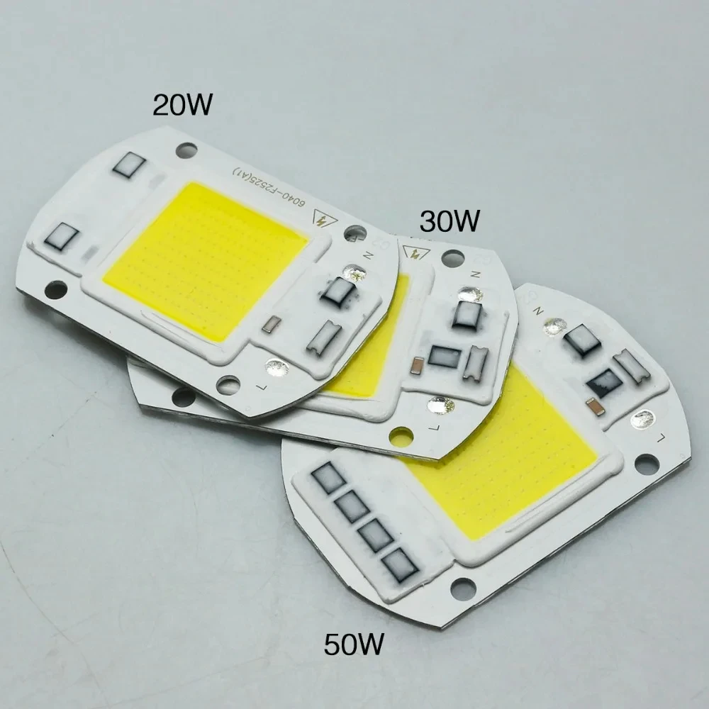 COB LED Chip Lamp Bead 20W 30W 50W LED Module 220V 110V Smart IC No Need Driver For DIY Flood Light Spotlight Led Matrix Outdoor