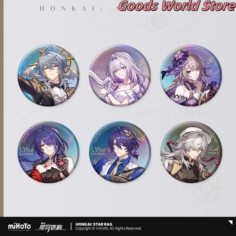 Оригинальный Робин Авантюрин Кафка Sunday Castorice Acheron Dr. Соотношение Jingyuan значок Mihoyo Honkai Star Rail Sunday косплей аниме