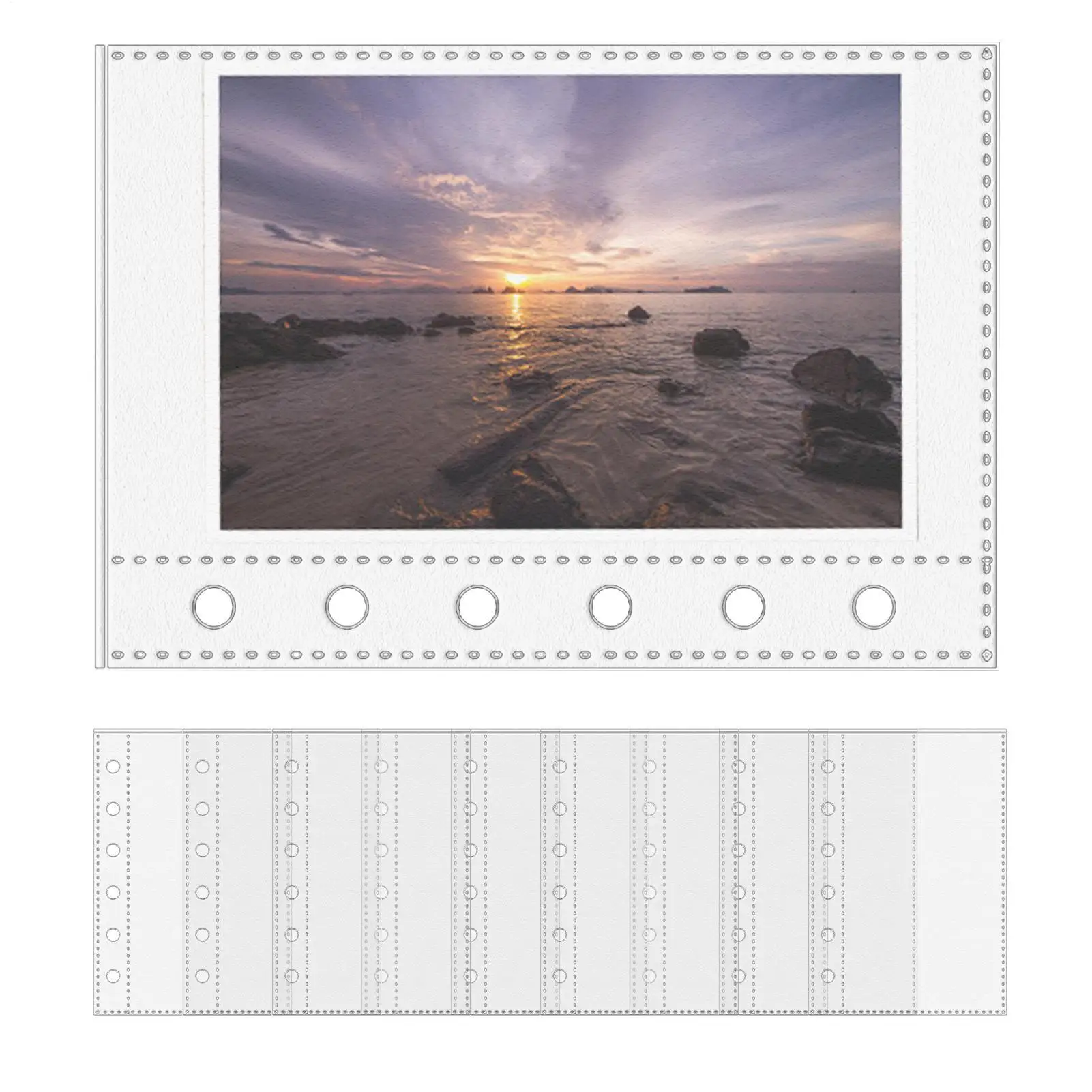 

Защитные пленки, 10 шт., A7, 6-кольцевая папка, фоторукава, прозрачные обложки для документов для офисных административных сотрудников, проектных менеджеров