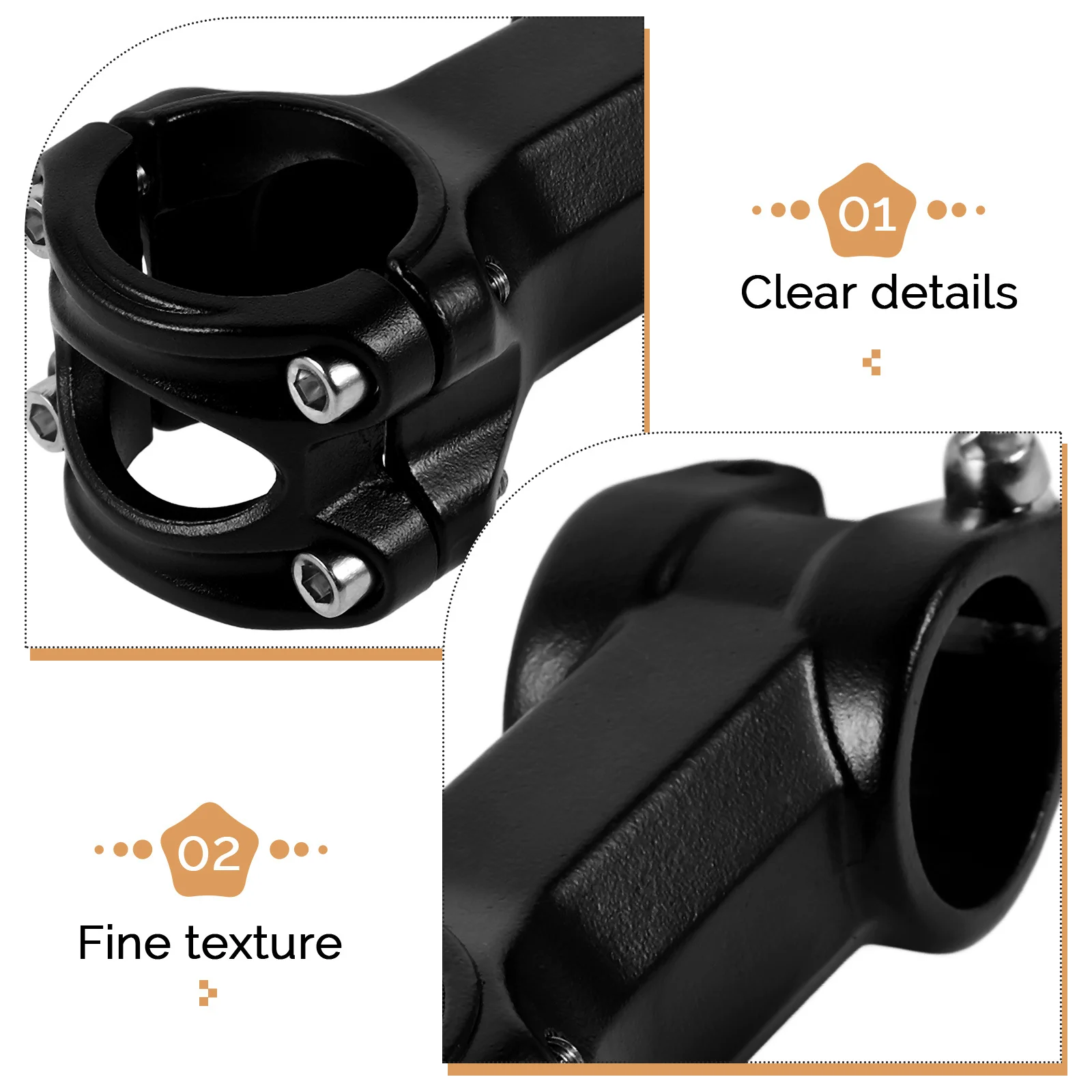 Aluminum Alloy Bike Stem Bicycle Handlebar Extension Riser Lightweight Shockproof Mountain Bike Stem Mountain Riser