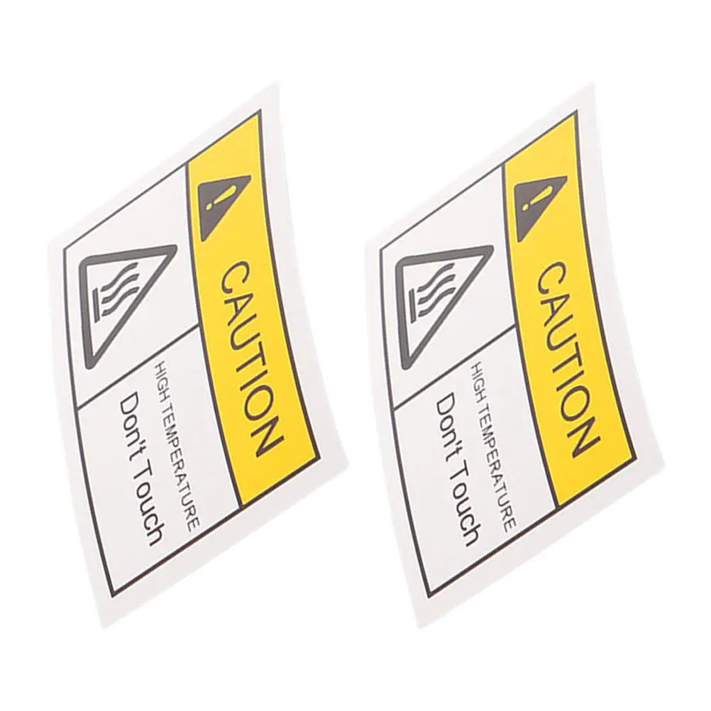

2 Sheets High Temperature Warning Labels Hot Surface Warning Stickers Caution Decals for Mechanical Equipment Safety Signs Hot