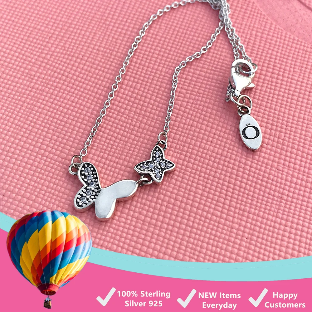 

2022 Fluttering Butterflies Pendant & Necklace 925 Sterling Silver Jewelry Gifts