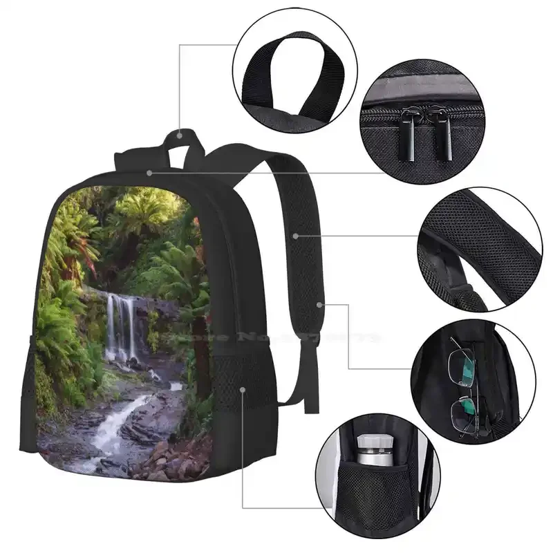 ~ Ferns & Falls ~ Hot Sale Schoolbag Backpack Fashion Bags Ferns And Falls Ferns Falls Man Ferns Tree Ferns Olivers Road