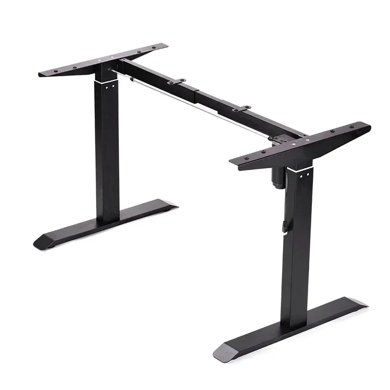 White Electric Single Motor Stand Up Height Adjustable Desk Frame  Electric Stand Up Desk Frame Standing Adjustable Base