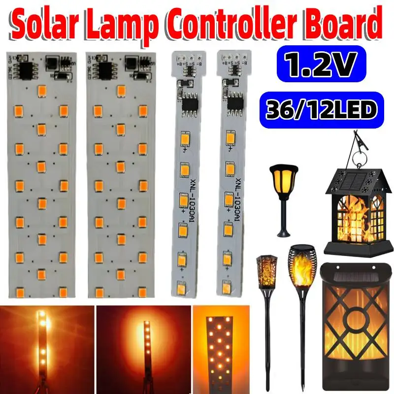 

10/5/2PCS 1.2V Solar Flame Light Circuit Board Candle Lamp Controller Drive Board PC Torch Light DIY Lighting Control PCBA Board