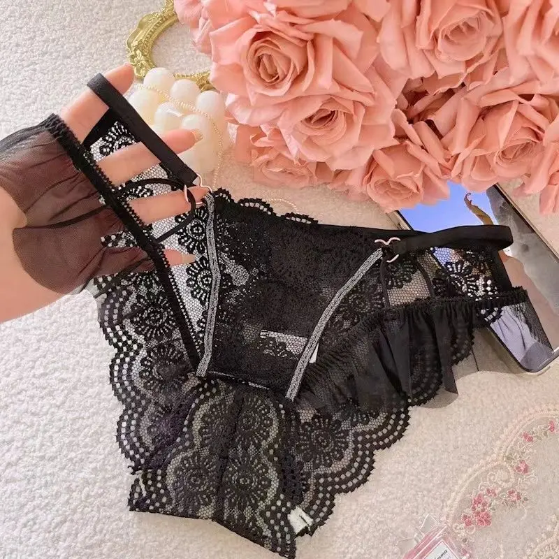 

Light Luxury High-grade Pure Desire Sexy Women Lace Underwear Comfortable Breathable Thin Exquisite Personality Triangle Shorts